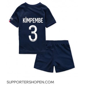 Paris Saint-Germain Presnel Kimpembe #3 Hemmatröja Barn 2022-23 Kortärmad (+ korta byxor)